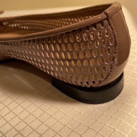 Brunate Tan Perforated Flats  @C - Picture 6 of 7